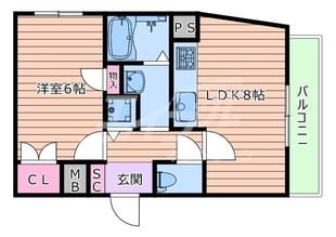 フローライト豊里Ⅱの物件間取画像